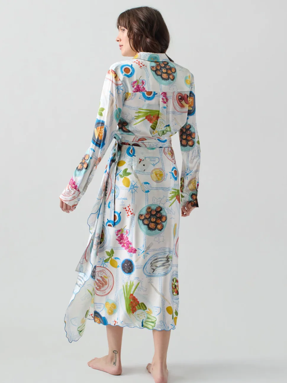 Lampi Wrap Skirt in Lunch