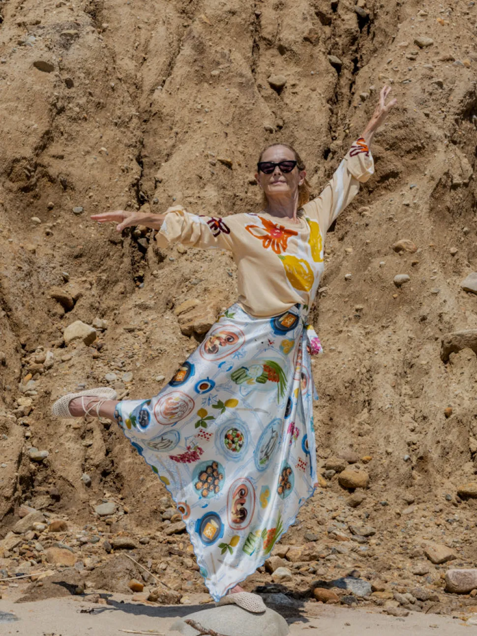 Lampi Wrap Skirt in Lunch