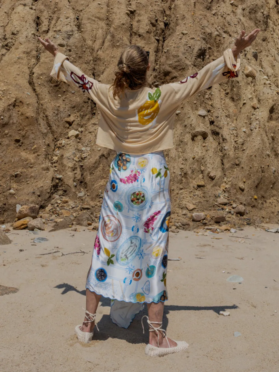 Lampi Wrap Skirt in Lunch