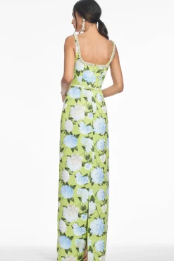 Lana Gown in Citrine Peonies
