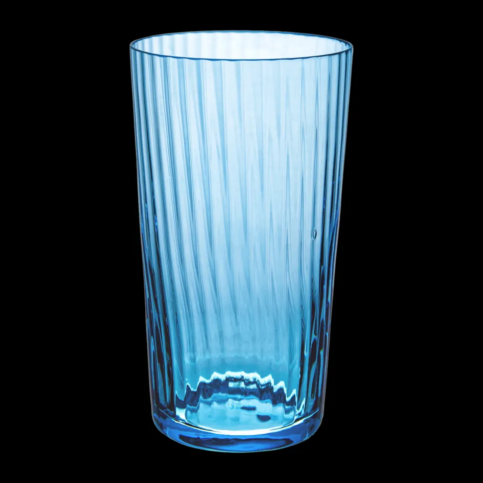Lando Highball Glass, Pleat Set of 2