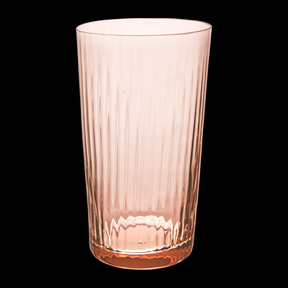 Lando Highball Glass, Pleat Set of 2