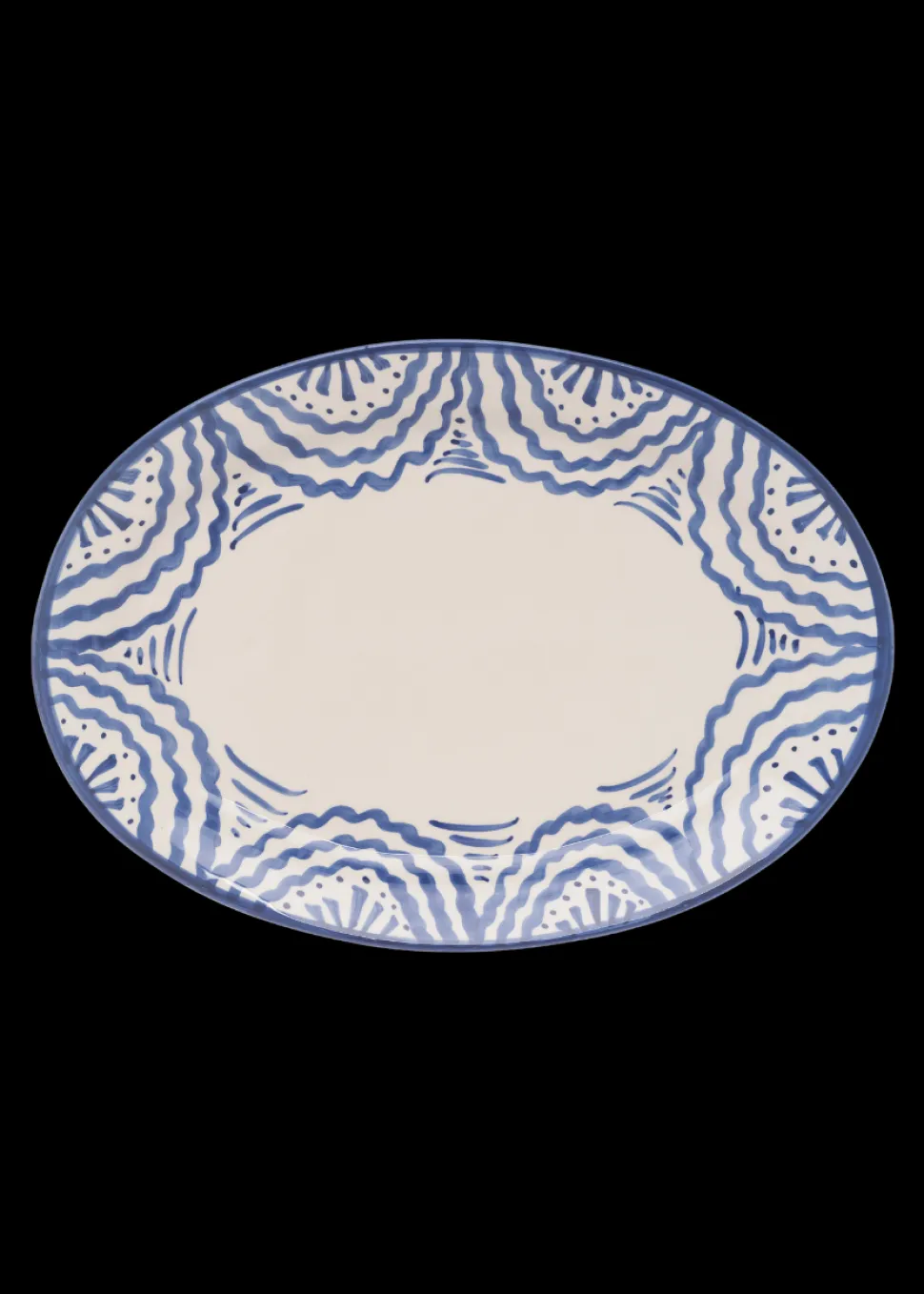 Large Blue Platter