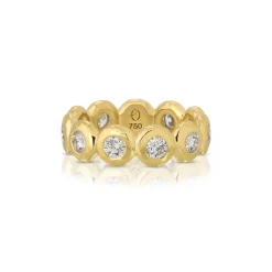 Large Diamond Nesting Gem Eternity Ring
