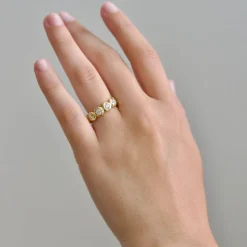 Large Diamond Nesting Gem Eternity Ring