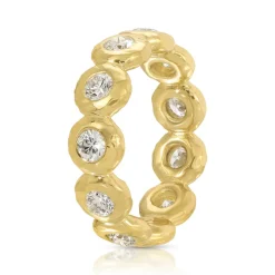 Large Diamond Nesting Gem Eternity Ring