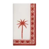 Large Napkins in Date Palms Napkin Mattone, Set of 2