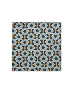 Large Napkins in Plaza Small Light Blue, Set of 2