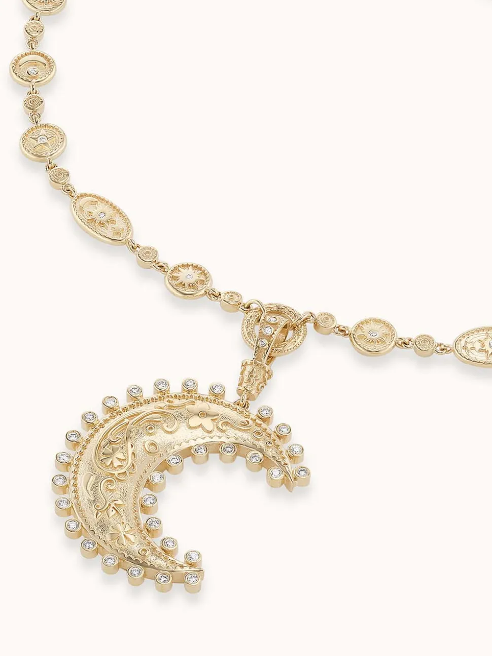 Large Southwestern Moon & Sun Necklace