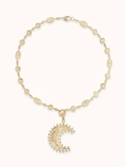Large Southwestern Moon & Sun Necklace