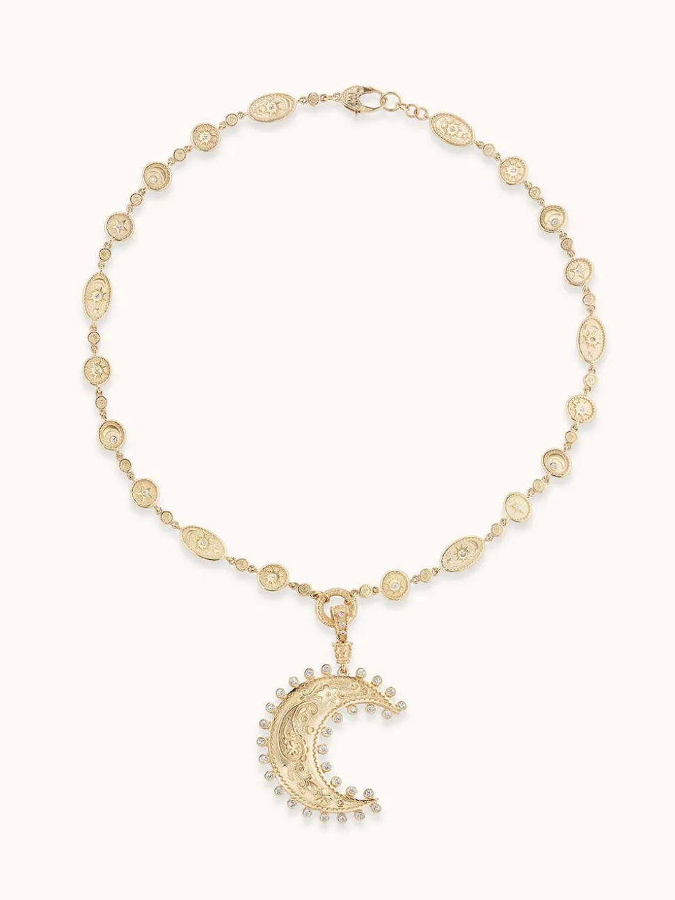 Large Southwestern Moon & Sun Necklace