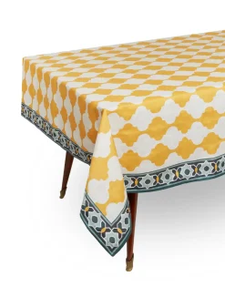 Large Tablecloth in Plaza Large Yellow