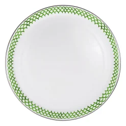 Large Tray in Green Scallop