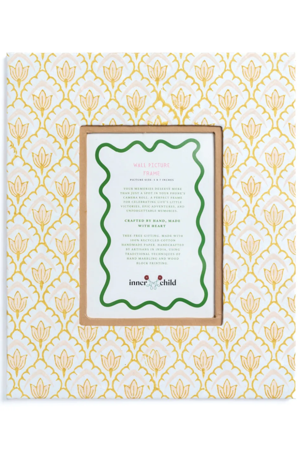 Large Wall Picture Frame 5x7 in Desert Sand Tulip
