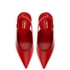 Larroudé x Altuzarra Pump In Blood Red Leather