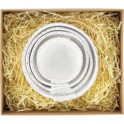 Lastra White Assorted Prepping Bowls, Set of 4