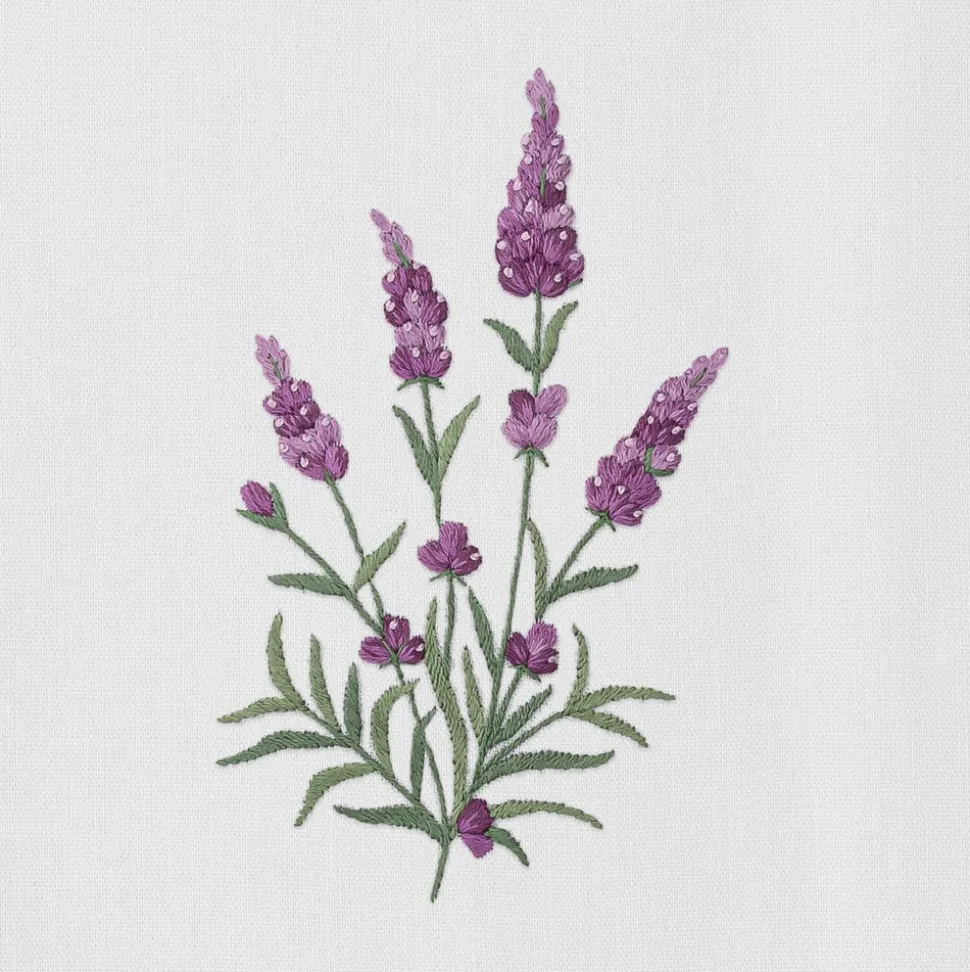 Lavender Botanical Hand Towel