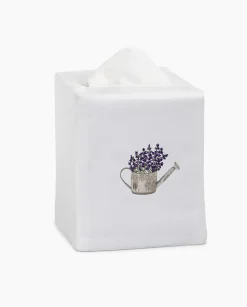 Lavender Watering Can Tissue Box Cover