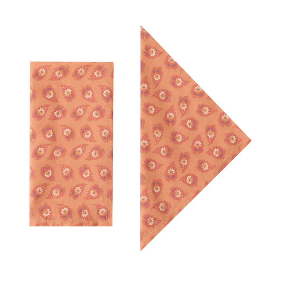 Lavinia Terracotta Napkins, Set of 4