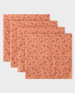Lavinia Terracotta Napkins, Set of 4