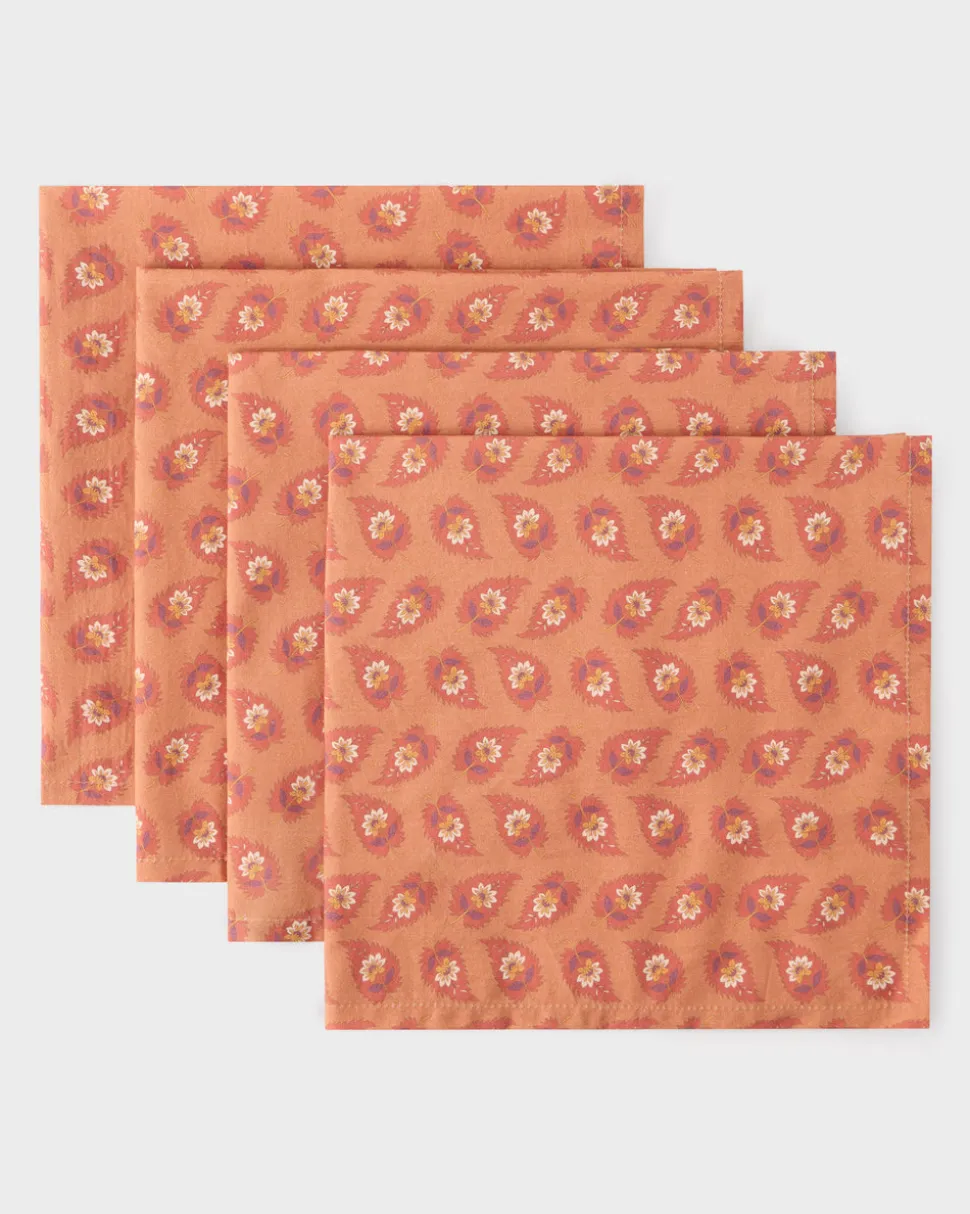 Lavinia Terracotta Napkins, Set of 4