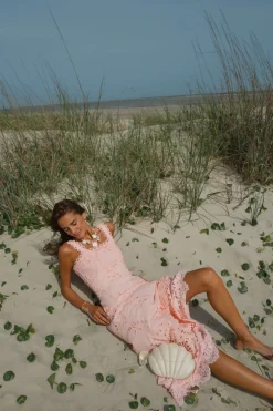 Le Bouquet Maxi Dress in Pink