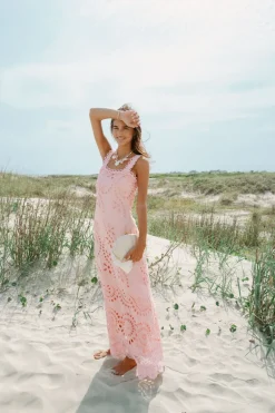 Le Bouquet Maxi Dress in Pink