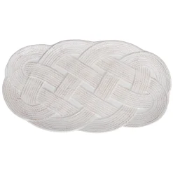 Le Panier Mystic Knot 15" Hostess Tray in Whitewash