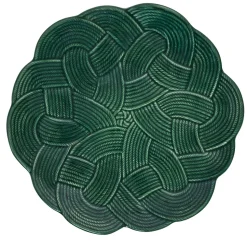 Le Panier Mystic Knot Charger/Platter in Basil