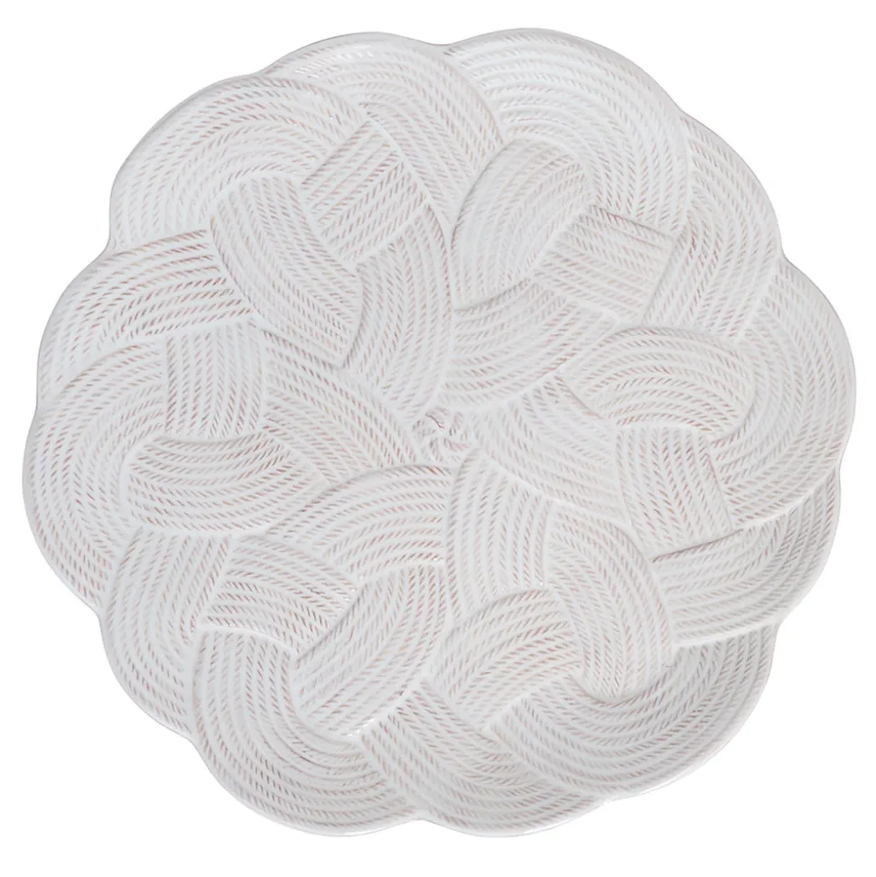 Le Panier Mystic Knot Charger/Platter in Whitewash