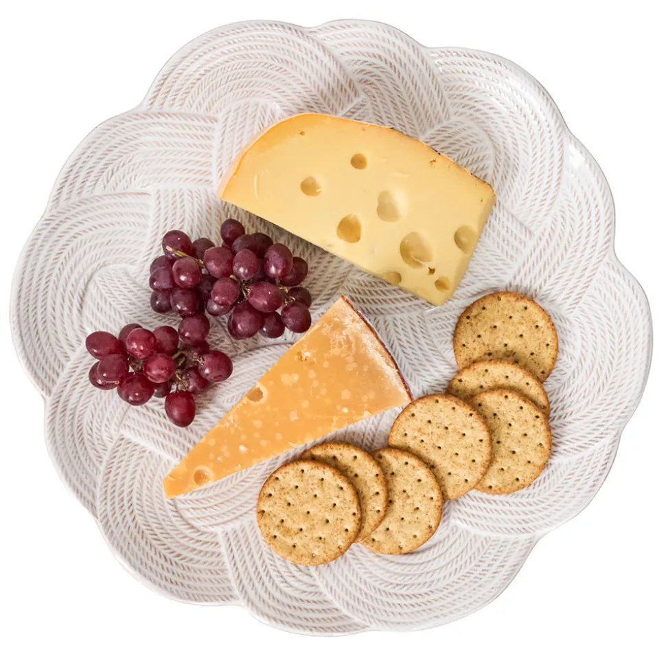 Le Panier Mystic Knot Charger/Platter in Whitewash