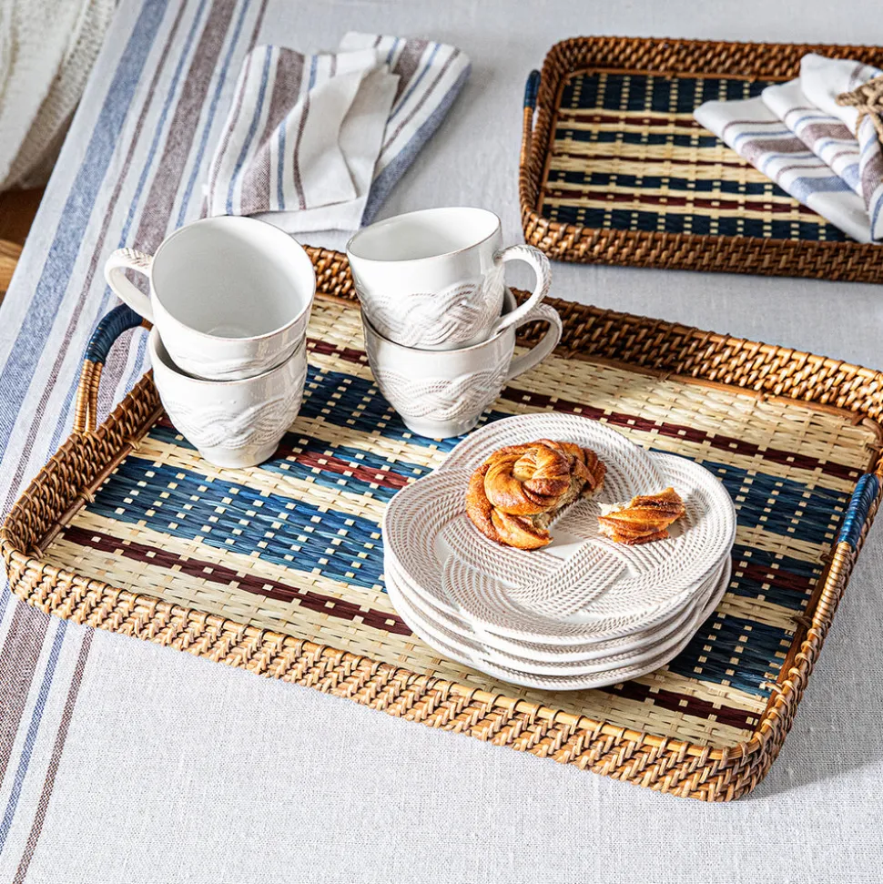 Le Panier Mystic Knot Dessert/Salad Plate in Whitewash