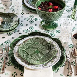 Le Panier Mystic Knot Dessert/Salad Plate in Basil