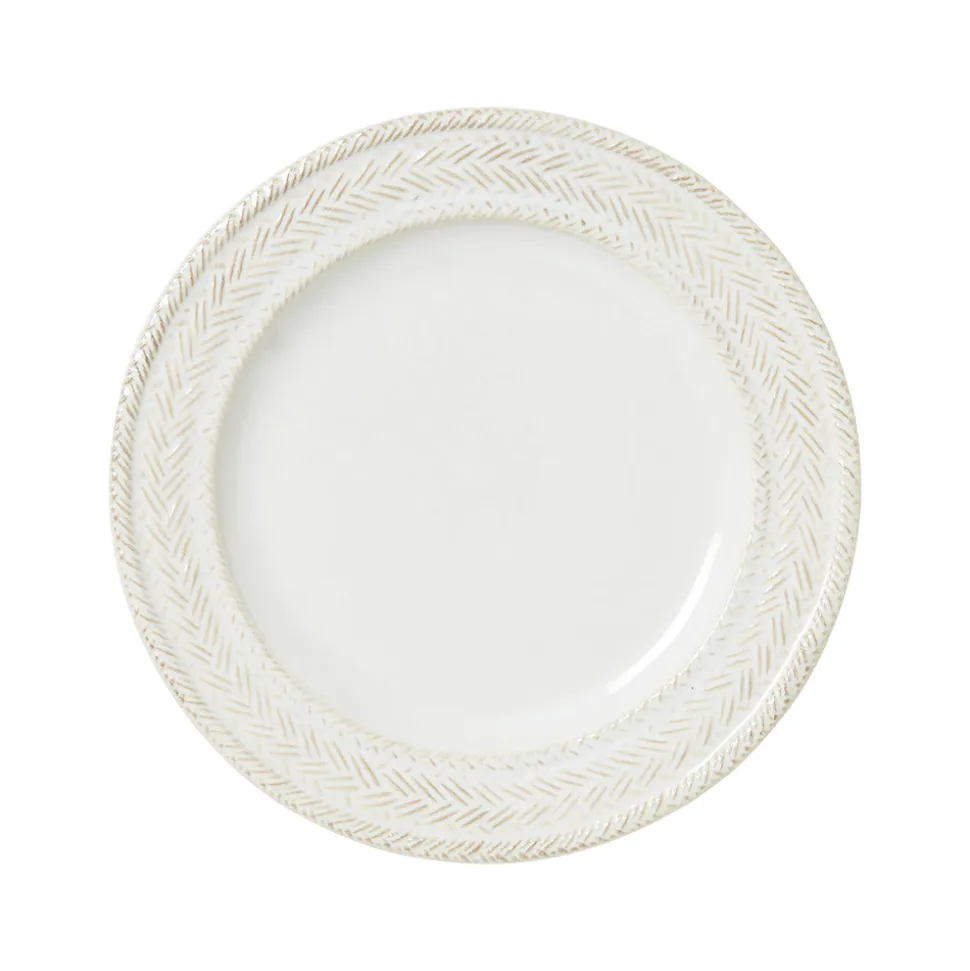 Le Panier Whitewash Dessert/Salad Plate