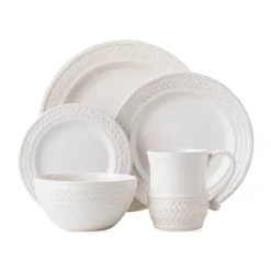 Le Panier Whitewash 5pc Place Setting