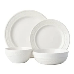 Le Panier Whitewash 4pc Place Setting
