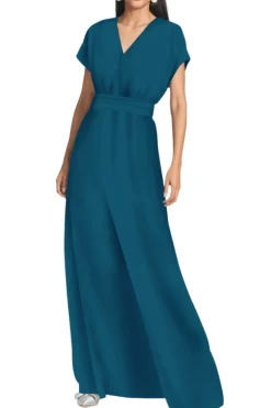 Leah Gown in Bottle Green