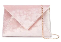 Lee Pouchet Large in Cherry Blossom Crushed Velvet