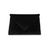 Lee Pouchet Small in Black Diamond Crushed Velvet