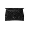 Lee Pouchet Small in Lava Swarovski Rock Crystal