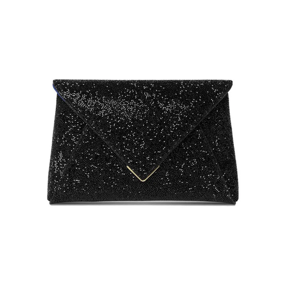Lee Pouchet Small in Lava Swarovski Rock Crystal
