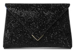Lee Pouchet Small in Lava Swarovski Rock Crystal