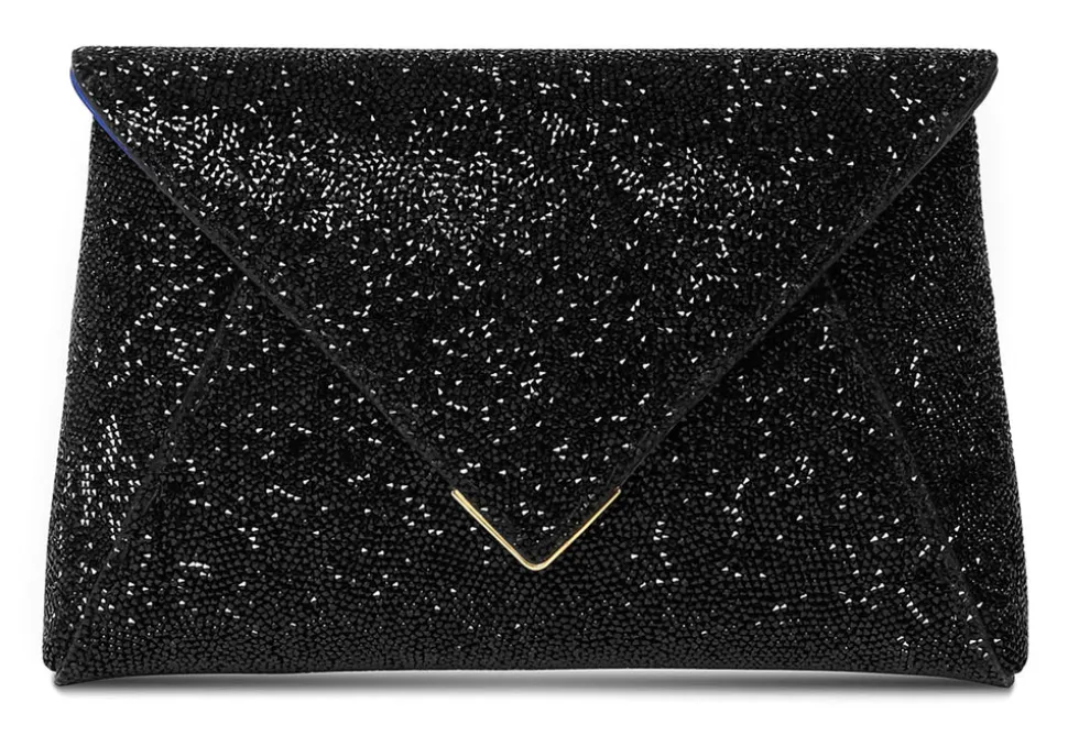 Lee Pouchet Small in Lava Swarovski Rock Crystal