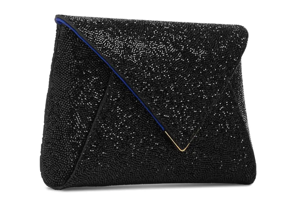Lee Pouchet Small in Lava Swarovski Rock Crystal