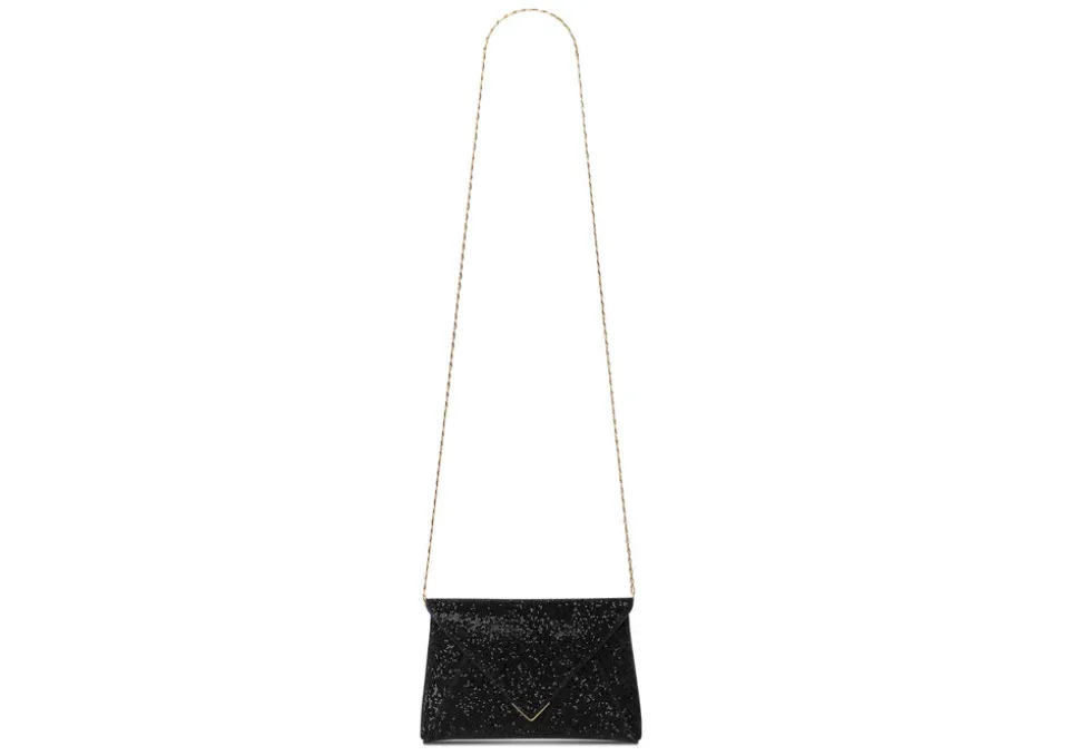 Lee Pouchet Small in Lava Swarovski Rock Crystal