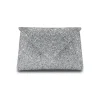 Lee Pouchet Small in Mirrored Silver Rock Swarovski Crystal