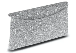 Lee Pouchet Small in Mirrored Silver Rock Swarovski Crystal
