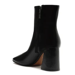Leia Leather Bootie in Black