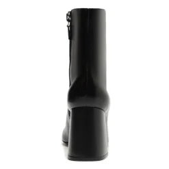Leia Leather Bootie in Black