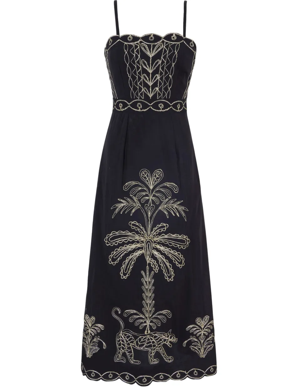Leopard Nights Embroidery Rio Dress